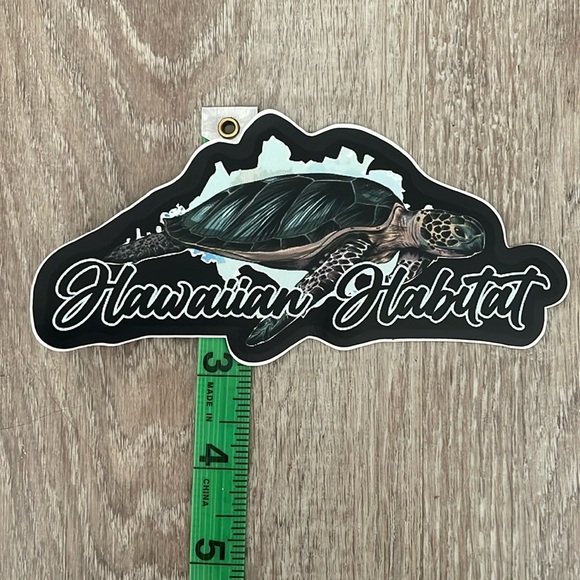 Exclusive Limited Edition Hawaiian Habitat Honu (Sea Turtle) Sticker - Picture 4 of 4